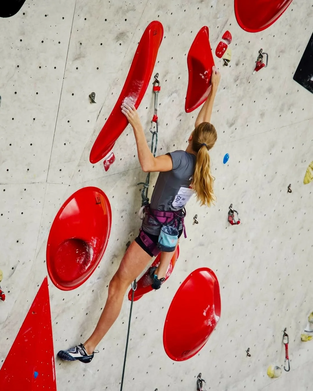 Great to see the setters and team at the IFSC Youth European Cup in Imst 🇦🇹 teaming up with @produitsfit last summer to create some outstanding lead routes using their volumes and macros.

Super cool to see these shapes trusted at an international 