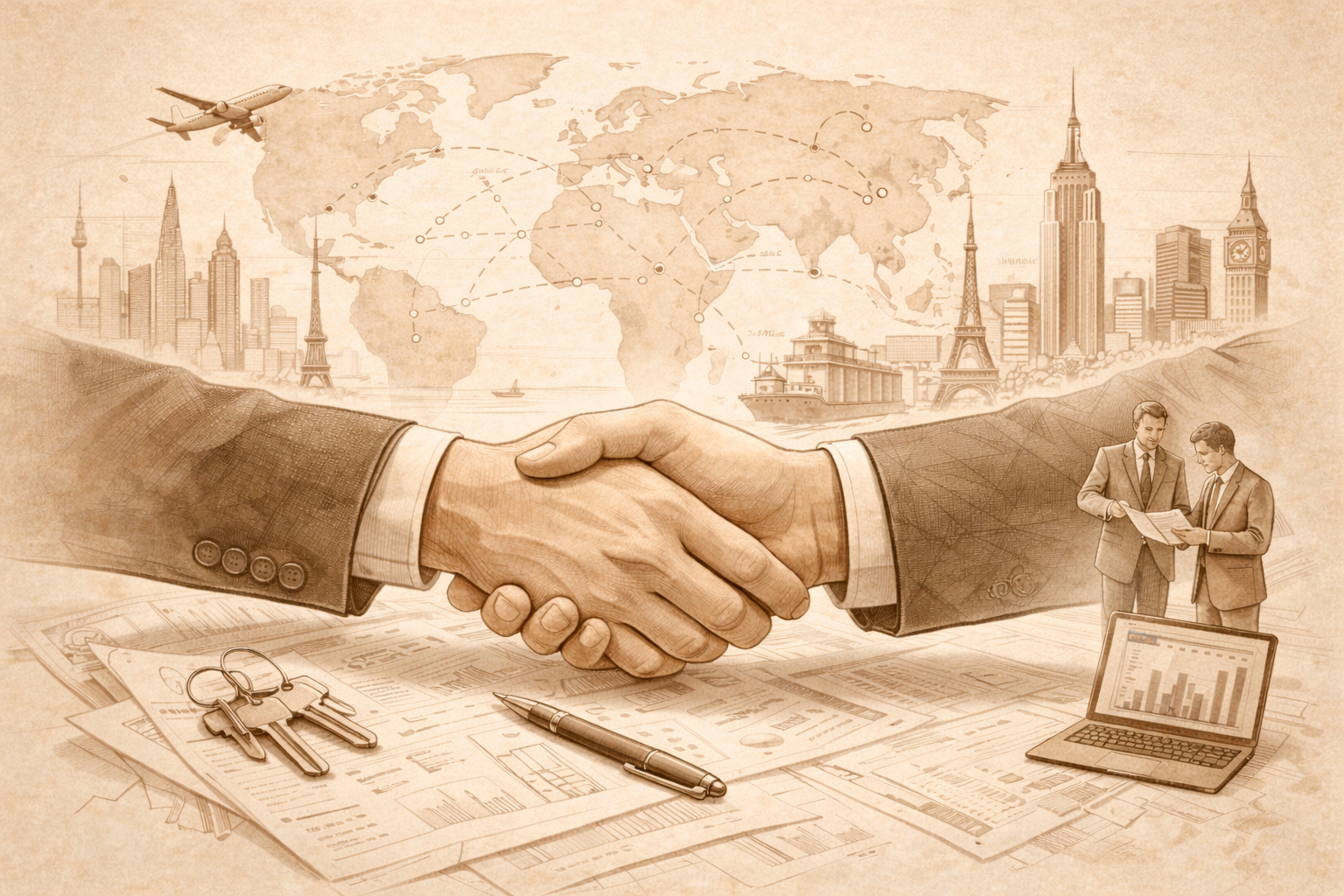 Stratégies internationales et ponts culturels. Accompagnement stratégique des partenariats internationaux, des accords et de l’entrée sur de nouveaux marchés.