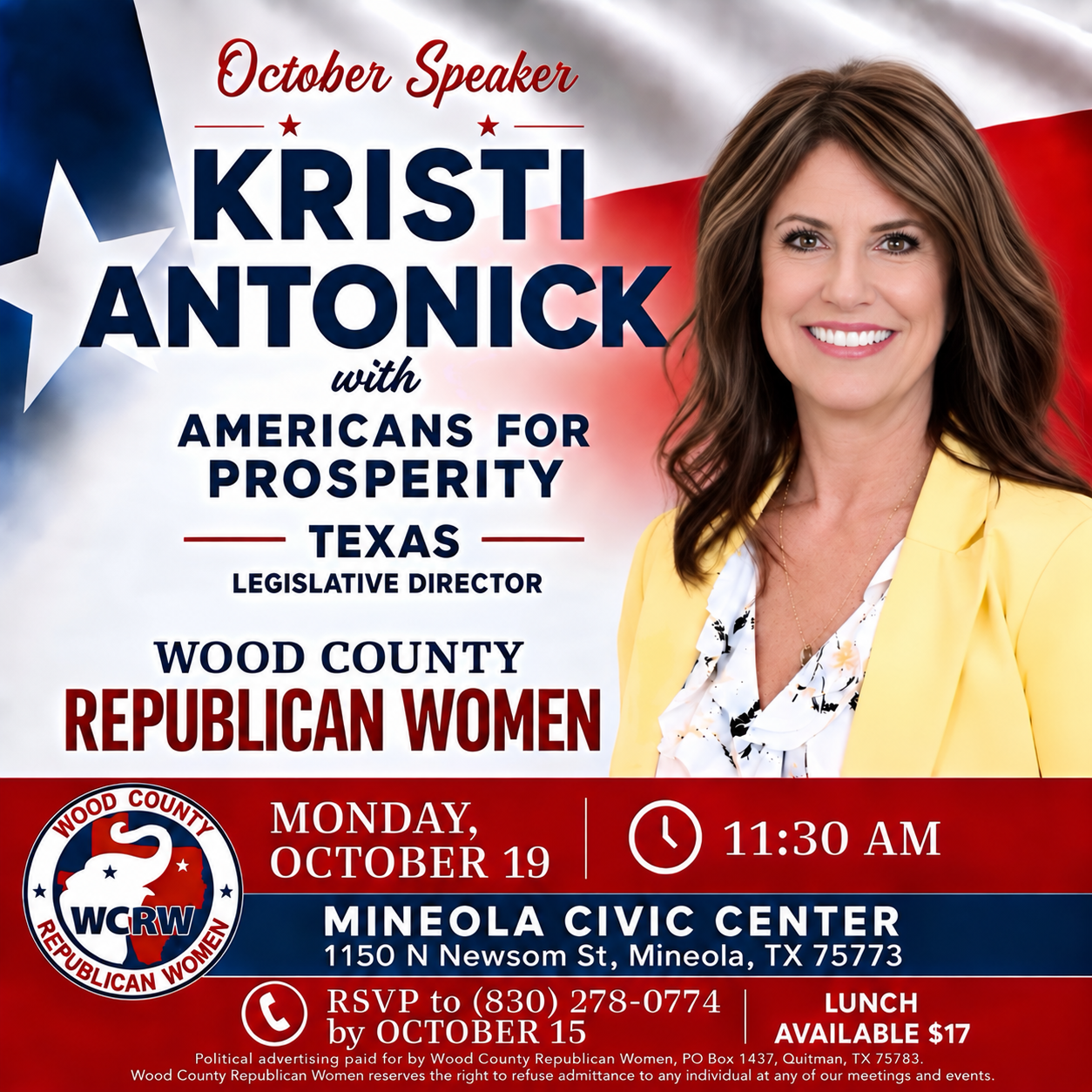 Kristi Antonick: Coalitions Director, Americans for Prosperity