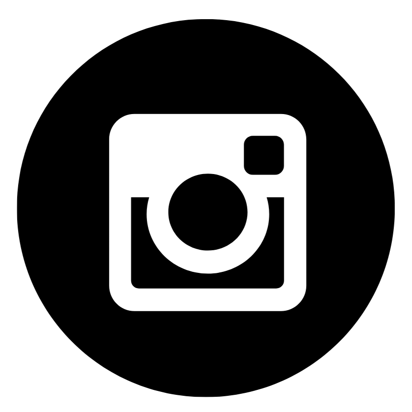A black and white Instagram icon