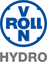 V-Viron Hydro logo with blue and gray design