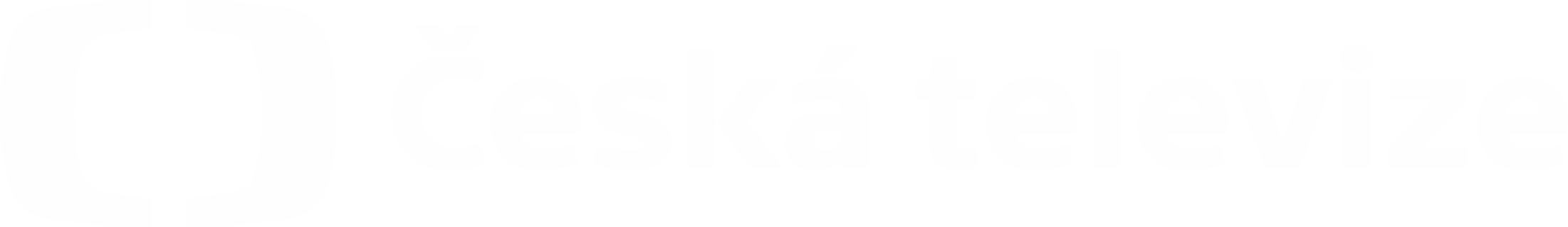 Logo of Czech Television, featuring a stylized 'Q' shape and the words 'Česká televize' in bold letters.