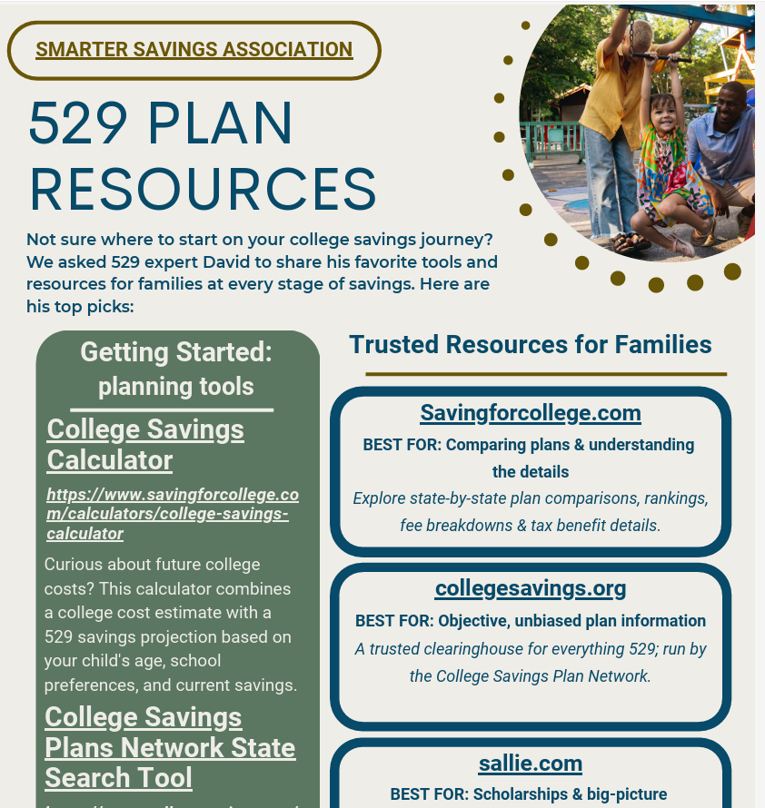 one page summary of 529 plan resources