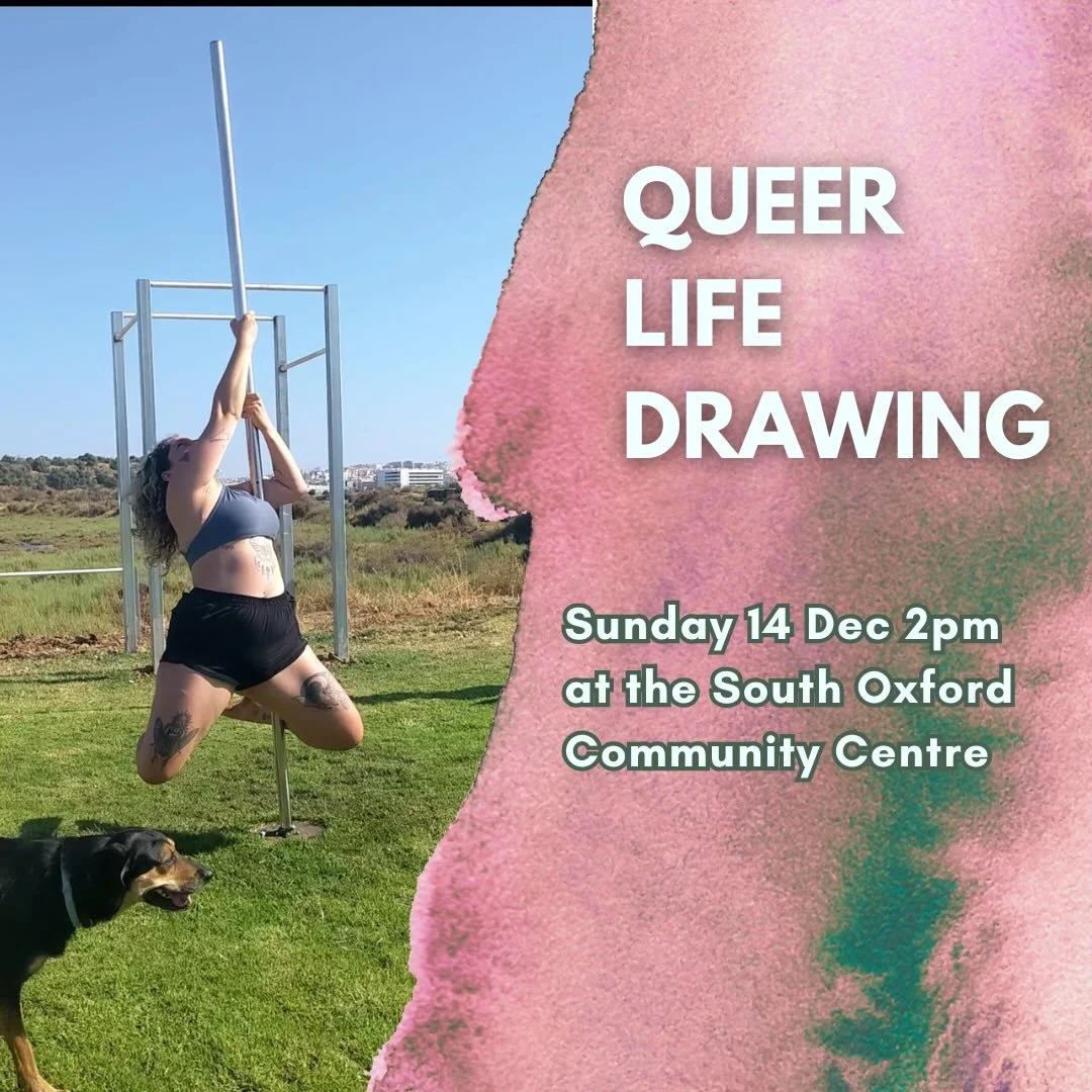 🎨 Meet our life model for December!

🧶 Eve (she/her) is a gay artist that works with ceramics and glass. She is Egyptian/Irish and grew up in Oxford. Her hobbies include anything crafty (she&rsquo;s learning to knit and crochet), reading and pole d