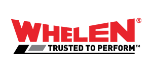 Whelen logo in red and black text.