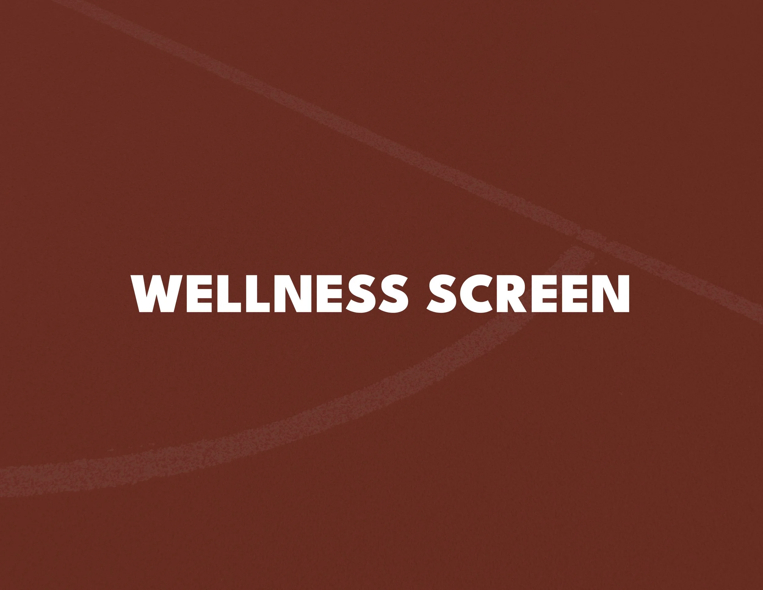 Wellness Screen overlay to depict service details underneath upon hover.