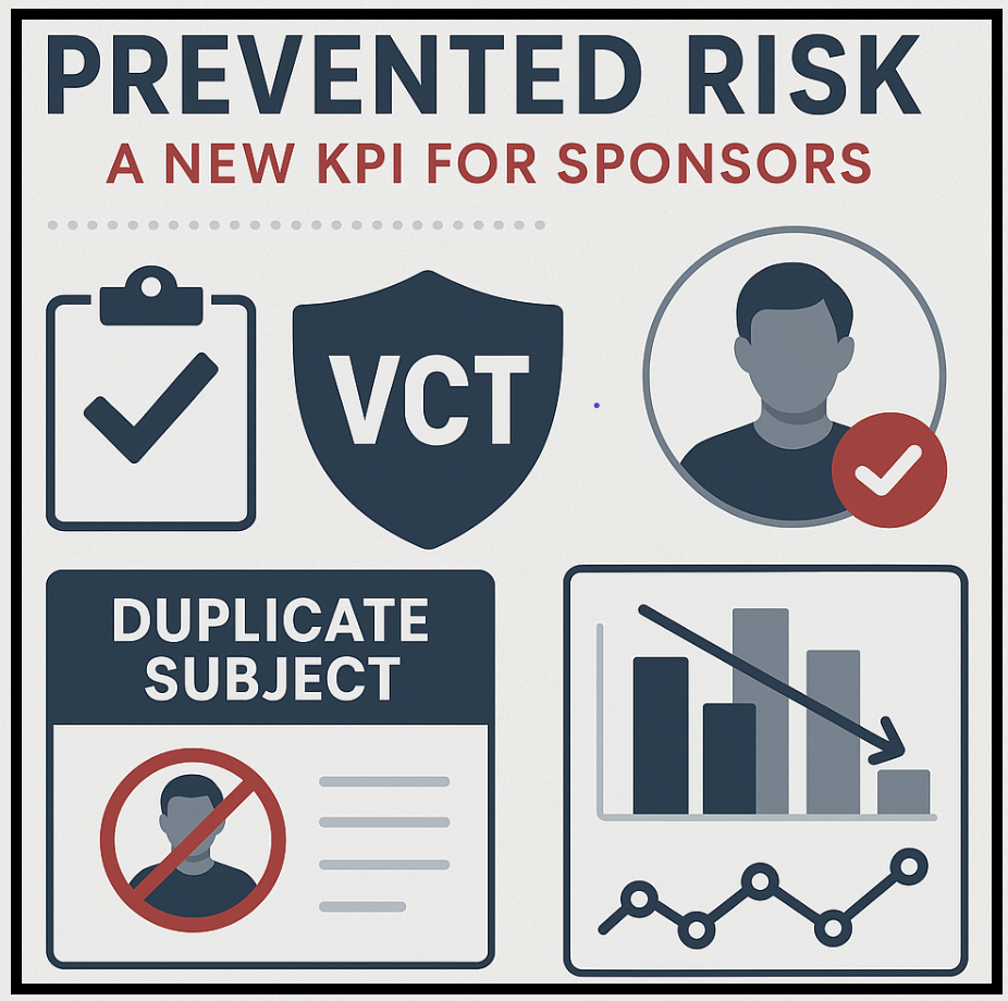 Graphic from VCT website depicting "Detect and Prevent Duplicate Research Subjects"