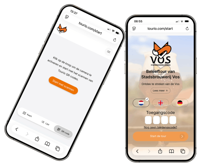 Stadsbrouwerij Vos gebruikt veel functies die Tourio biedt