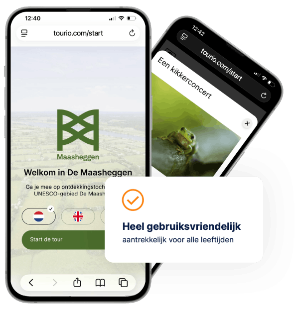 Screenshots van de Tourio van Unesco Maasheggen