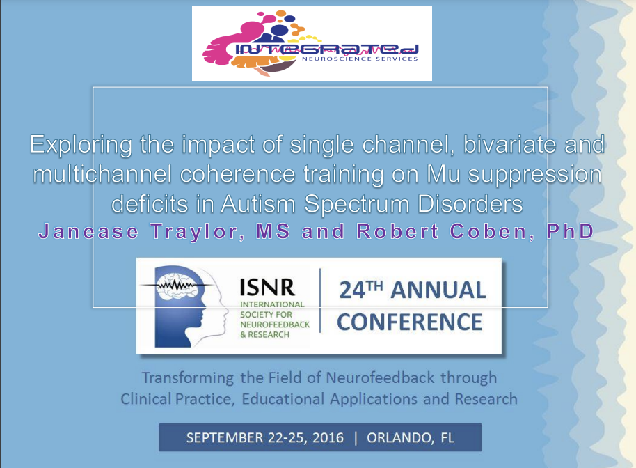 Exploring the impact of single channel bivariate and multichannel coherence training on Mu suppression deficits in Autism spectrum disorder