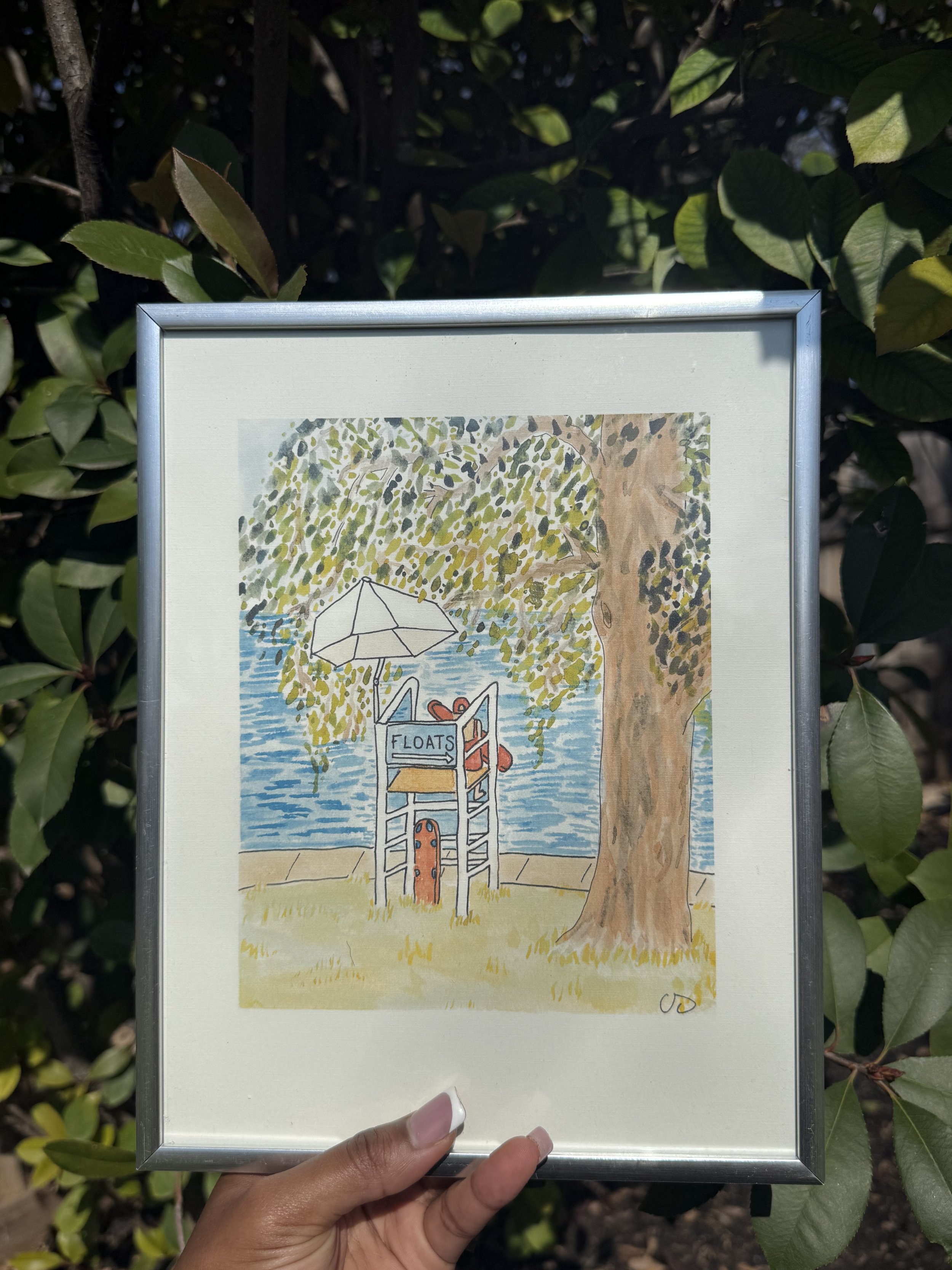 “Lifeguard Stand” | Barton Springs Art Print |