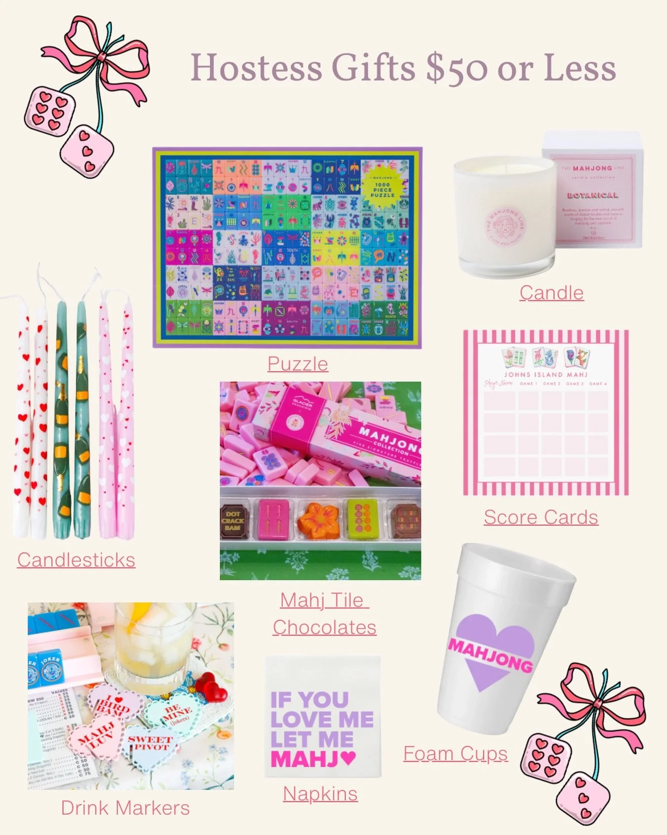 ❤️If you need a little something for your Galantine&rsquo;s hostess, here are some fun ideas! 💐

🔗Links in my Bio💗.