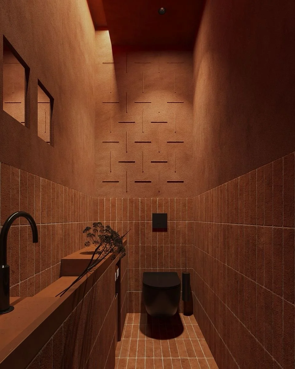 clay tile bathroom black toilet.jpg