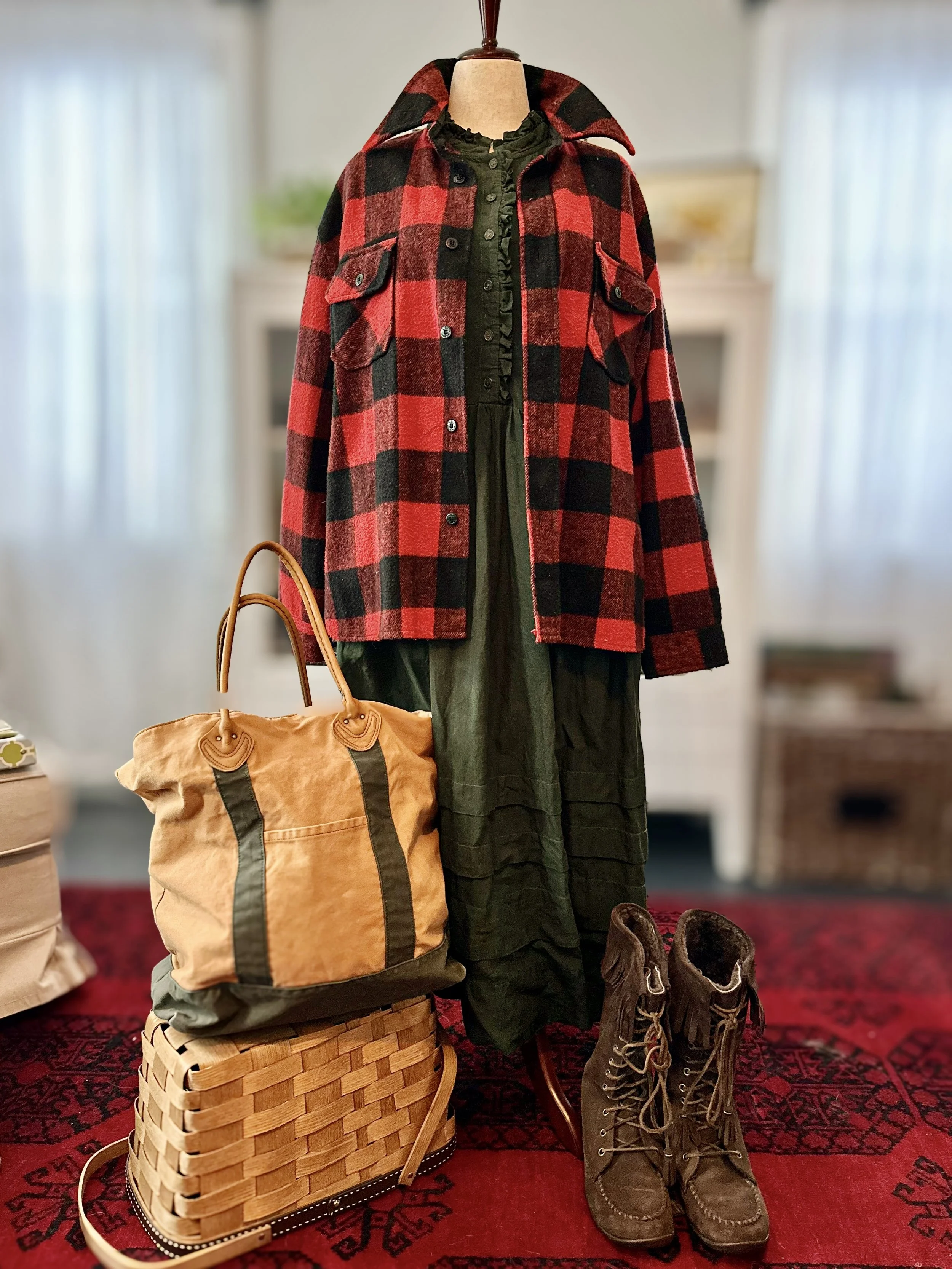 Vintage Buffalo Check Wool Jacket