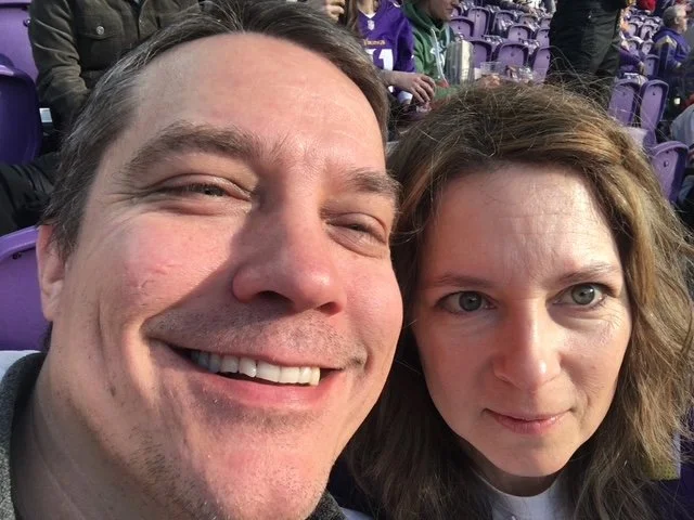 At a Vikings game