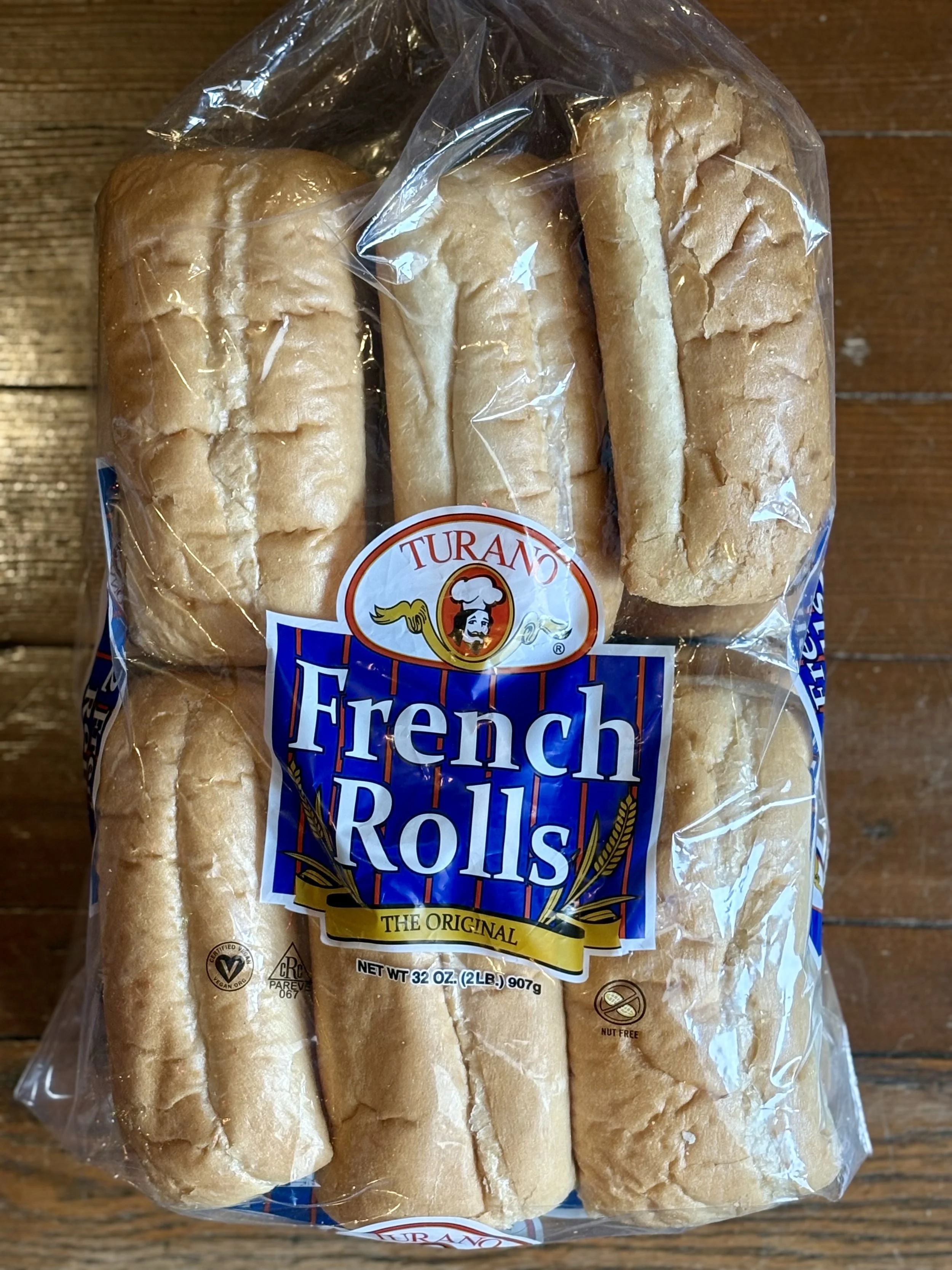 Chicago Rolls (Turano French Rolls {Italian Beef, Sausage, Cold Cut Sandwiches}, Rosens Poppyseed Buns {Hot Dogs, Brats, Polish Sausage})