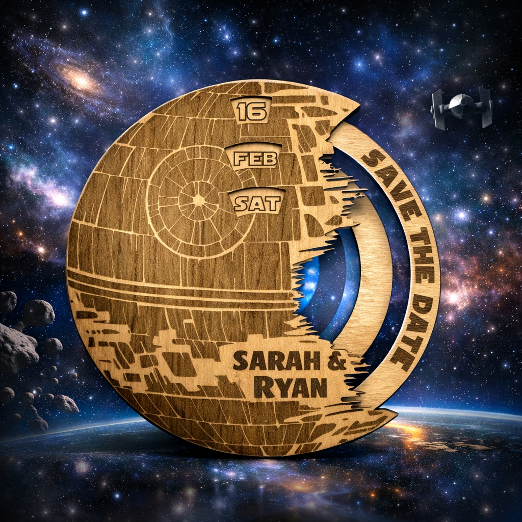 Death Star Save the Date