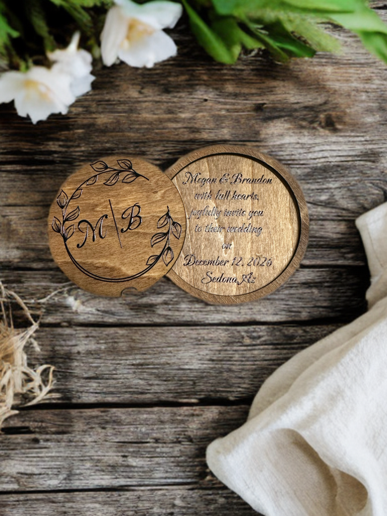 Circle and Circle Pop Out Invitation