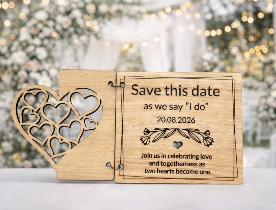 Heart Flip Save the Date