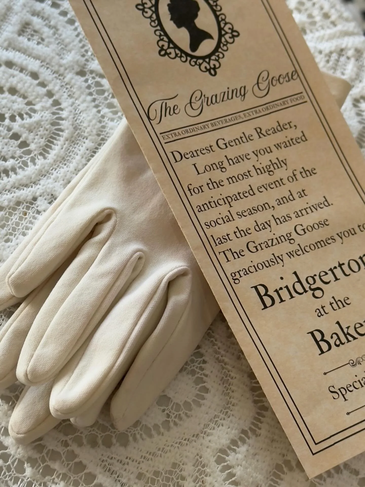 Dearest Gentle Reader,

It has come to our attention that Bridgerton Day at The Grazing Goose was a smashing success 💌 Thank you for the incredible turnout and for making the day so unforgettable. It truly was the most memorable event of the social 