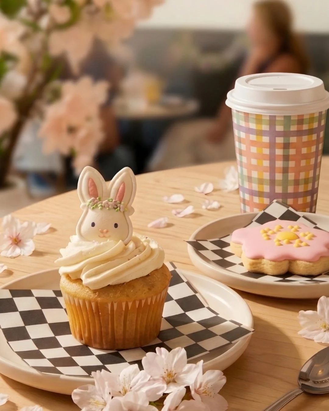 Soft, sweet, and a little bit of spring in every bite 🌸✨

Our vanilla bean cupcake, paired with a floral sugar cookie and a cozy vanilla chai&hellip; it's giving slow mornings and sweet moments 🤍

Come in, sip, and treat yourself &mdash; you deserv