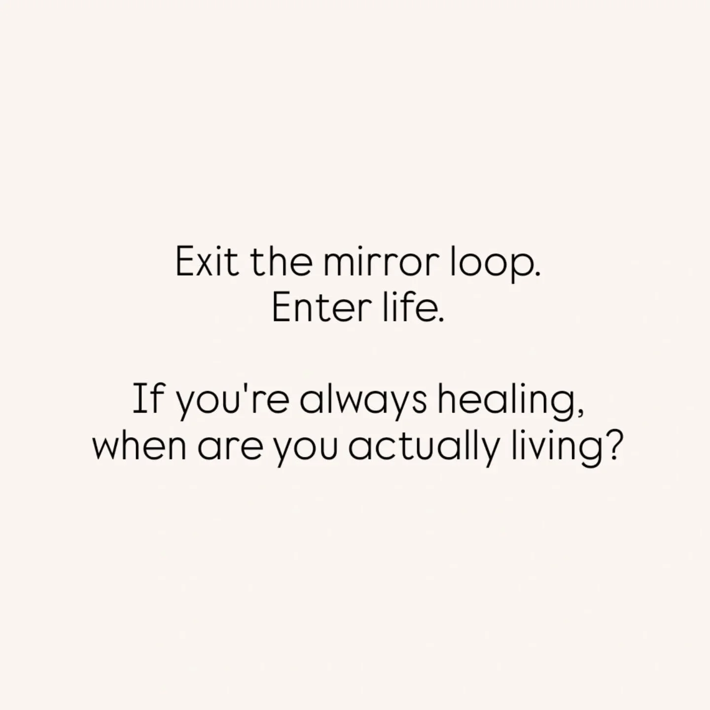 I know that the healing and wellbeing world has plenty of therapies and options out there. But maybe you don't need all of them. Here's a bit of my thoughts on the subject.

We often hear about the &ldquo;mirrors&rdquo; in psychology and how the peop