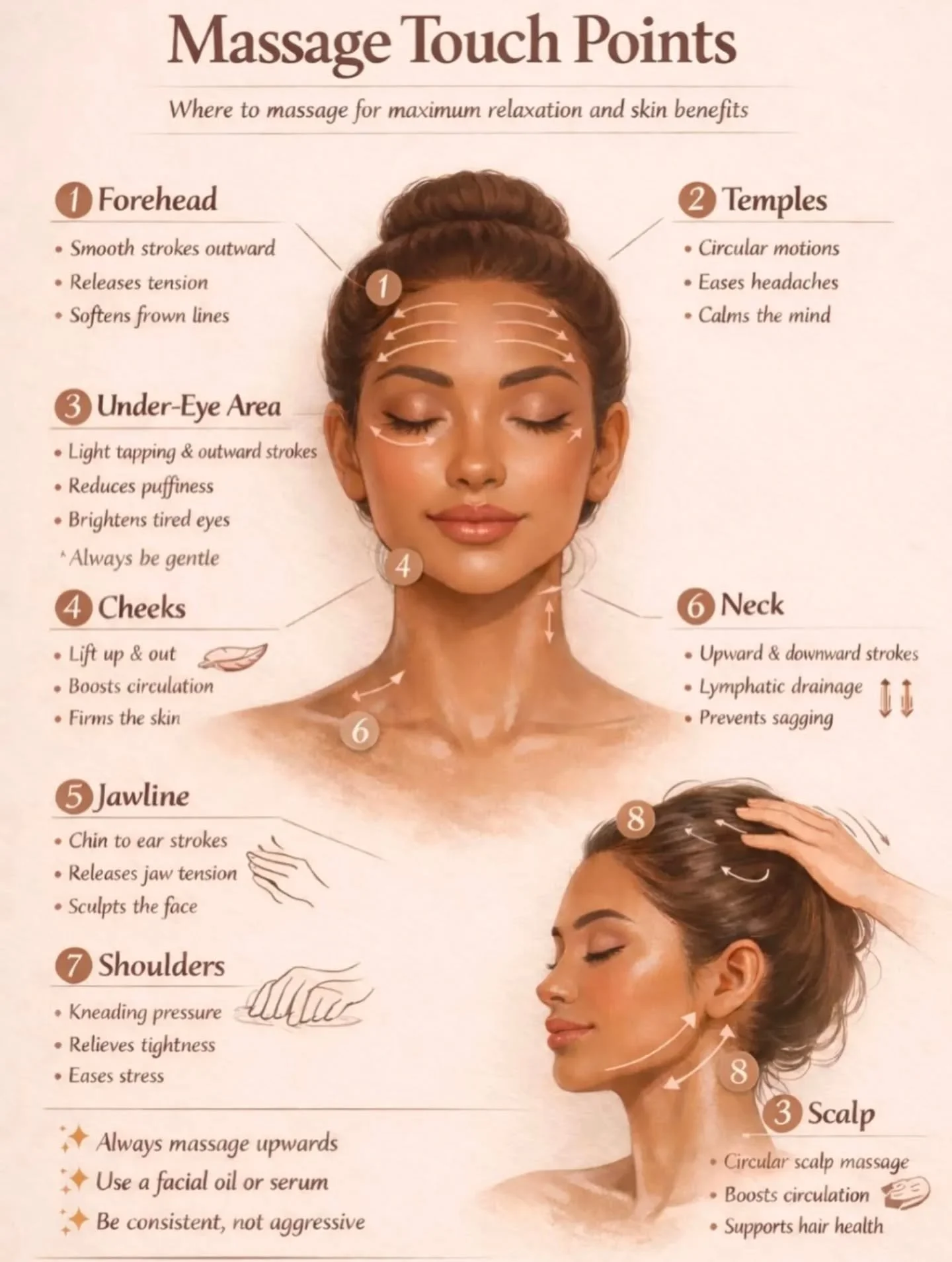 A face massage is a pure and instant nervous system soothing touch. After you try it for the first time and with a neck &amp; head massage, you won't go back to not having it. 
Source of information : all my clients 💆🏻&zwj;♀️🫶🏻

During a full bod