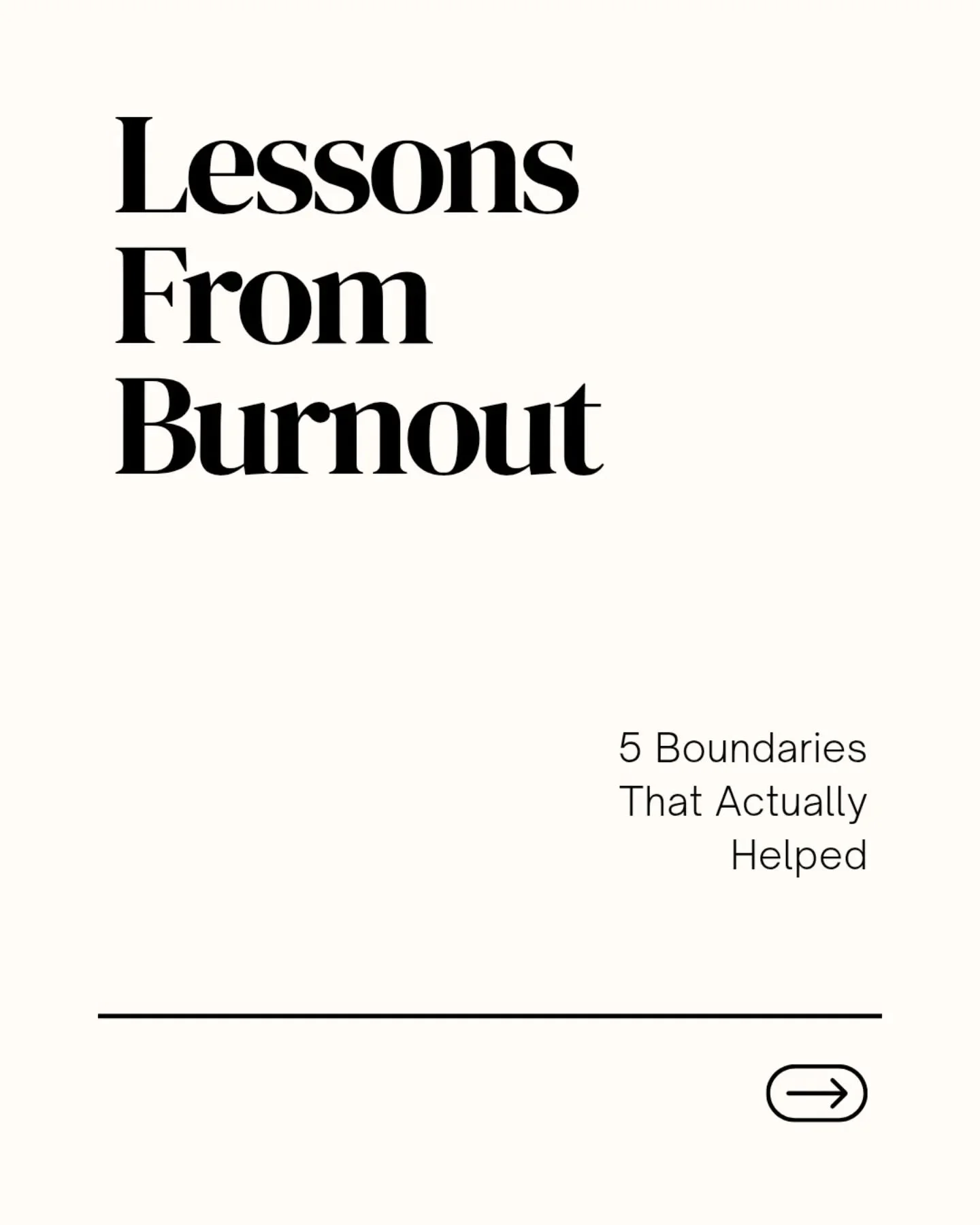 Lessons I learned from burnout:

&bull; Burnout doesn&rsquo;t just appear &mdash; it slowly builds in silence until one day it screams for attention.
&bull; Rest is not a reward &mdash; it&rsquo;s maintenance.
&bull; Saying &ldquo;yes&rdquo; to every