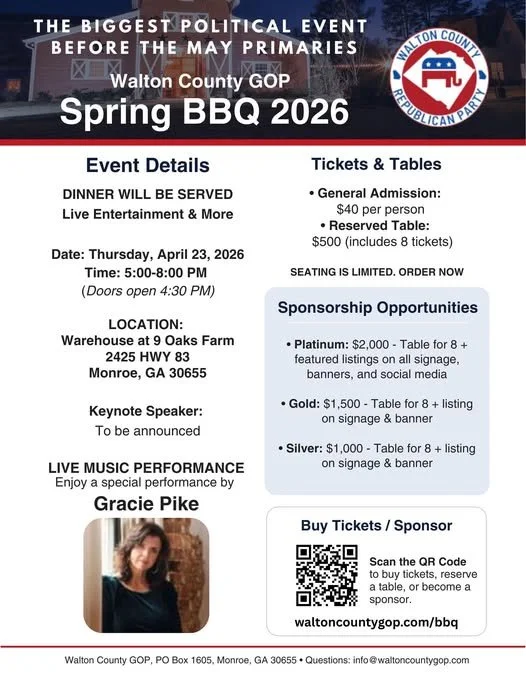 Walton County GOP 2026 Spring BBQ 