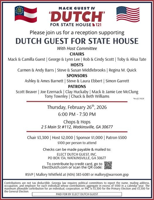 Dutch Guest for State House