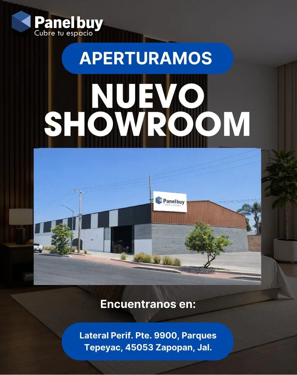 📍 &iexcl;YA ABRIMOS NUEVA SUCURSAL!

PanelBuy ahora est&aacute; m&aacute;s cerca de ti 🔥

Vis&iacute;tanos en nuestra nueva ubicaci&oacute;n y encuentra:
✔ Paneles a precio de mayoreo
✔ Stock disponible
✔ Atenci&oacute;n directa para tu negocio

Id