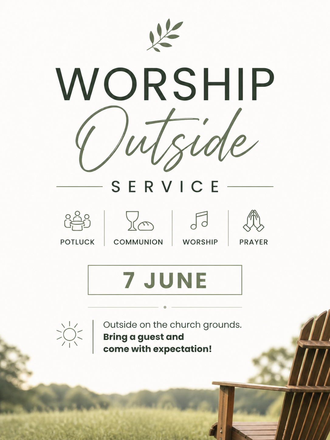 Outdoor Worship Service 