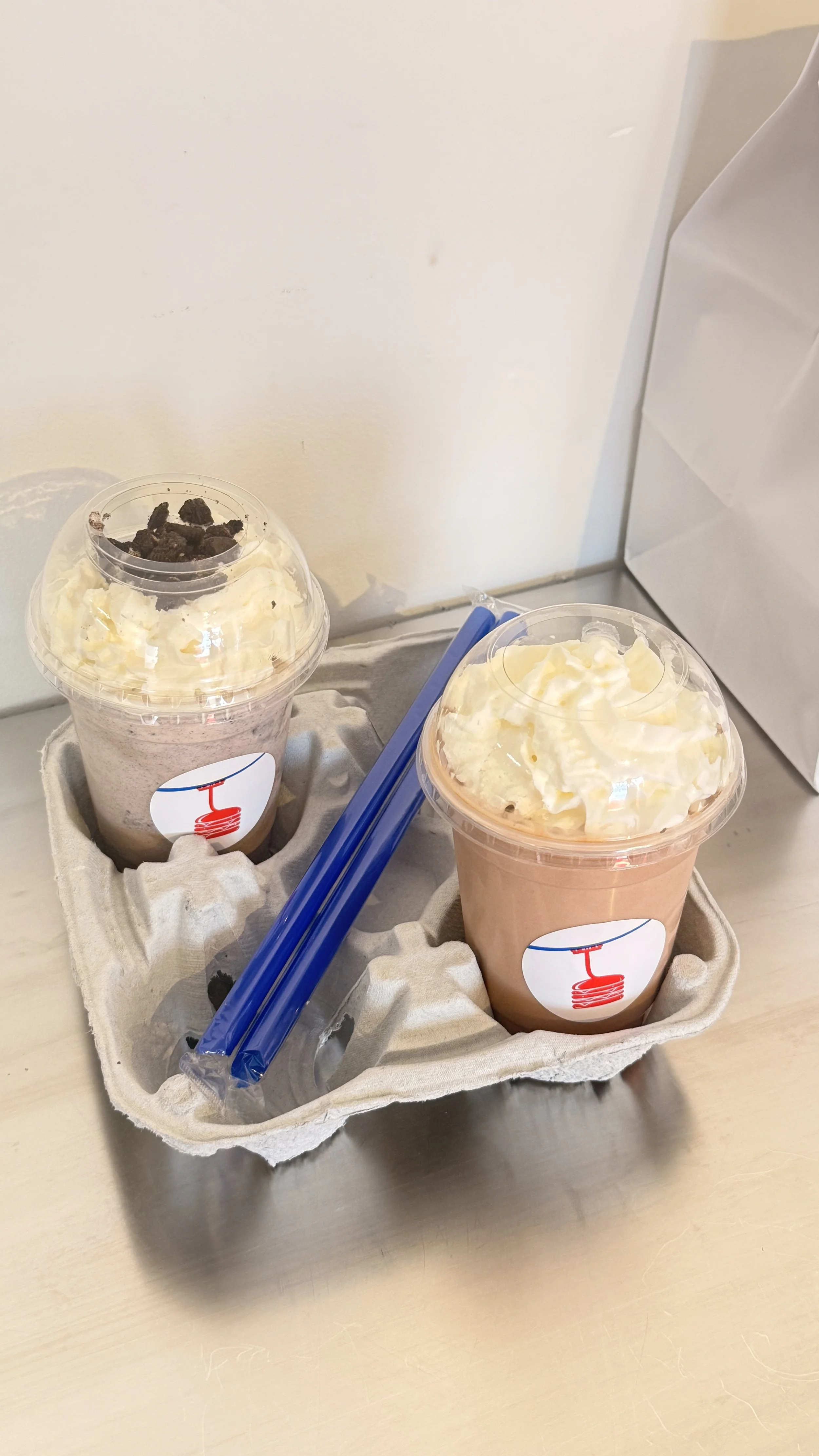 Chocolate Maple Oreo Milkshake + Maple Chocolate Milkshake