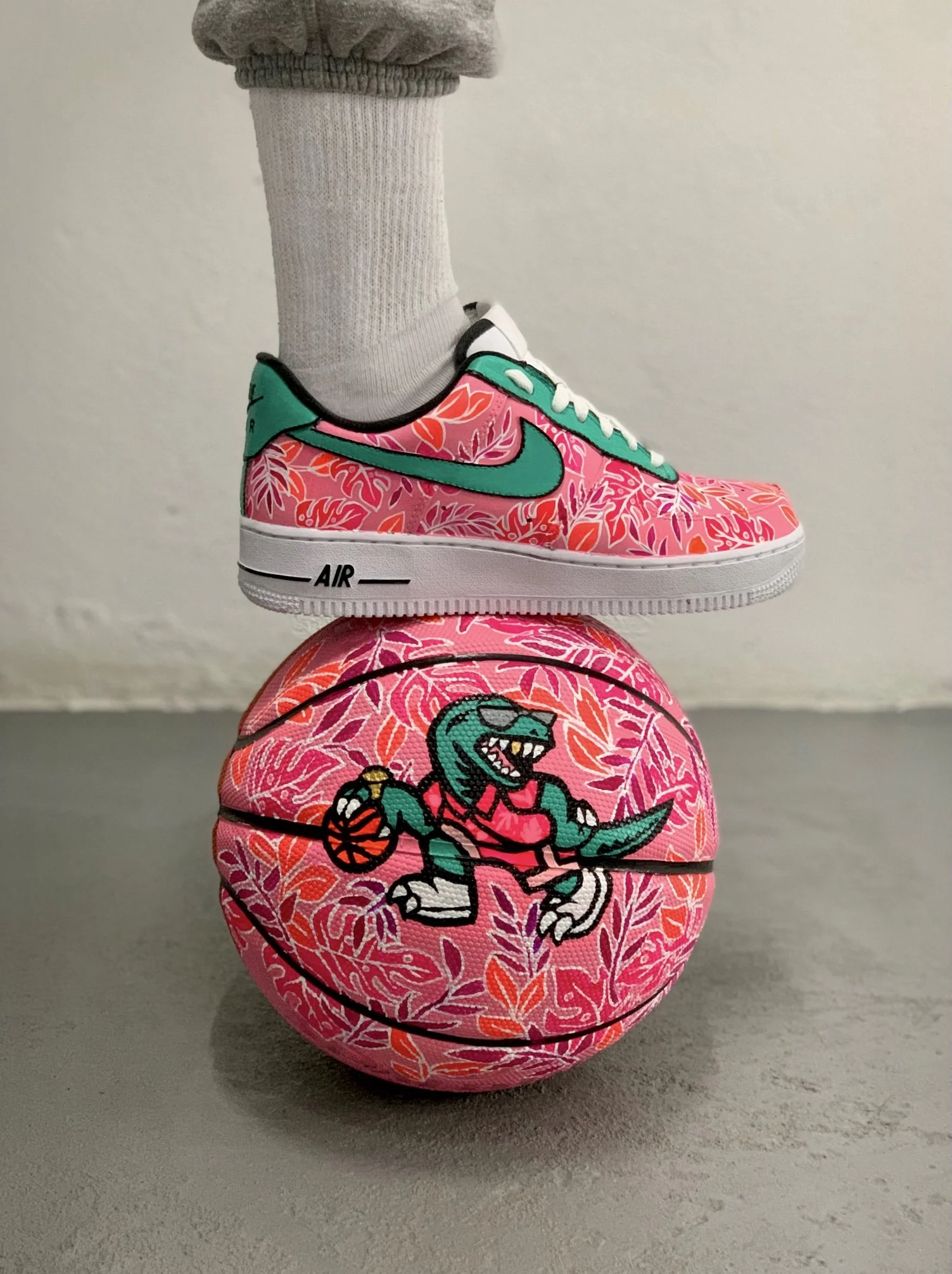 Raptors Tampa Playoffs - Painted Shoes & Ball .JPG