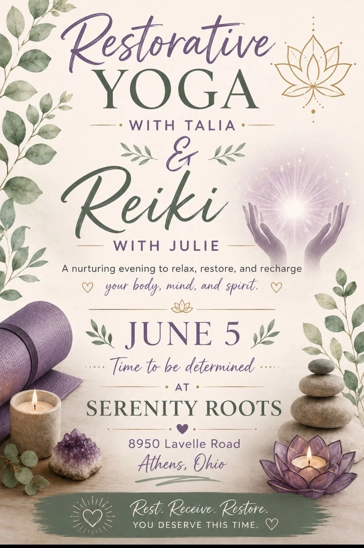 Restorative Yoga & Reiki