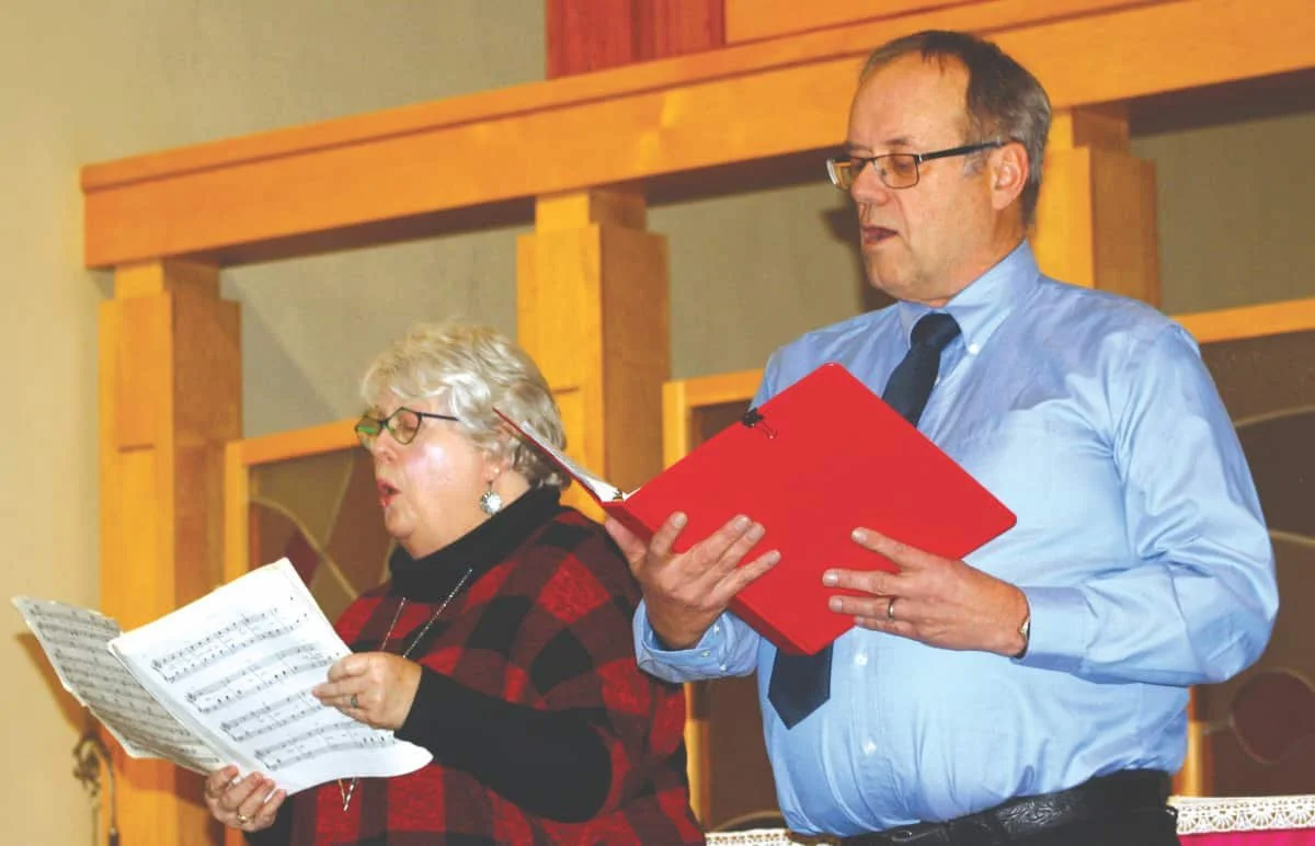 Choir for Kindness Duo at Christmas Concert