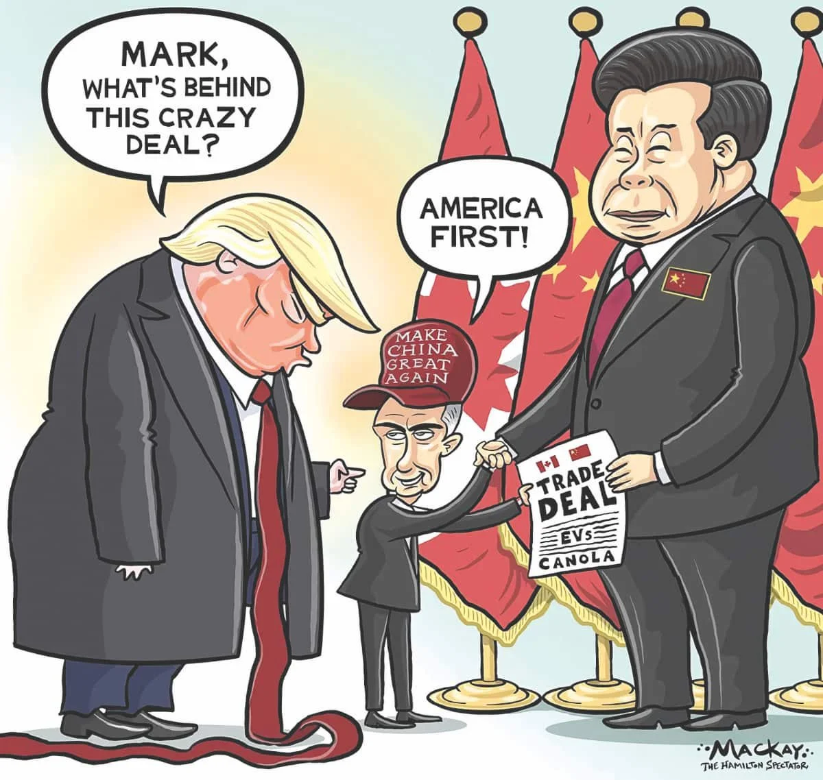 Editorial Cartoon: Trade Deal