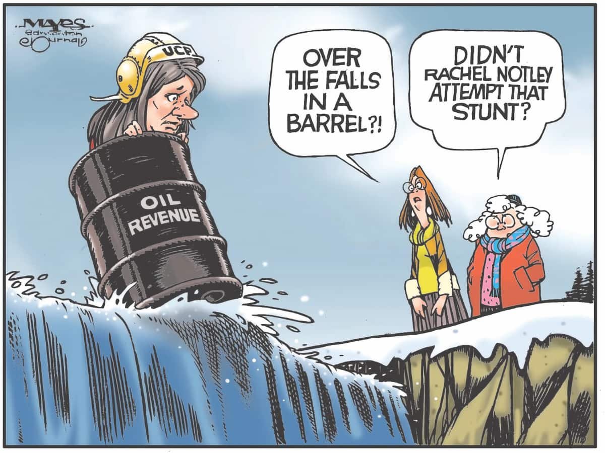 Editorial Cartoon: Oil Revenue