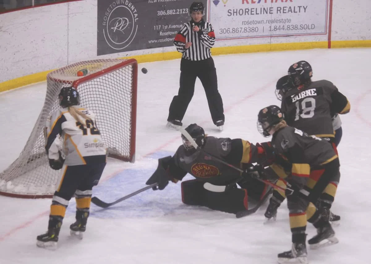 Redwings fall in double overtime, trail Rebels in U-18 A female final