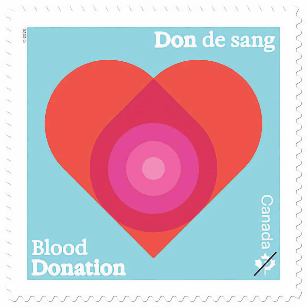 Blood donor stamp encourages Canadians to give