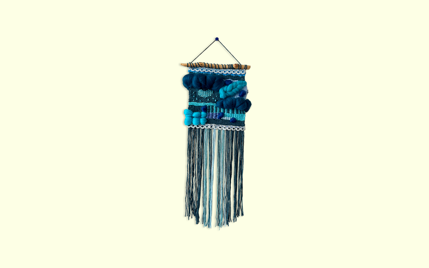 Cloud Heart Handwoven Kilim Wall Art