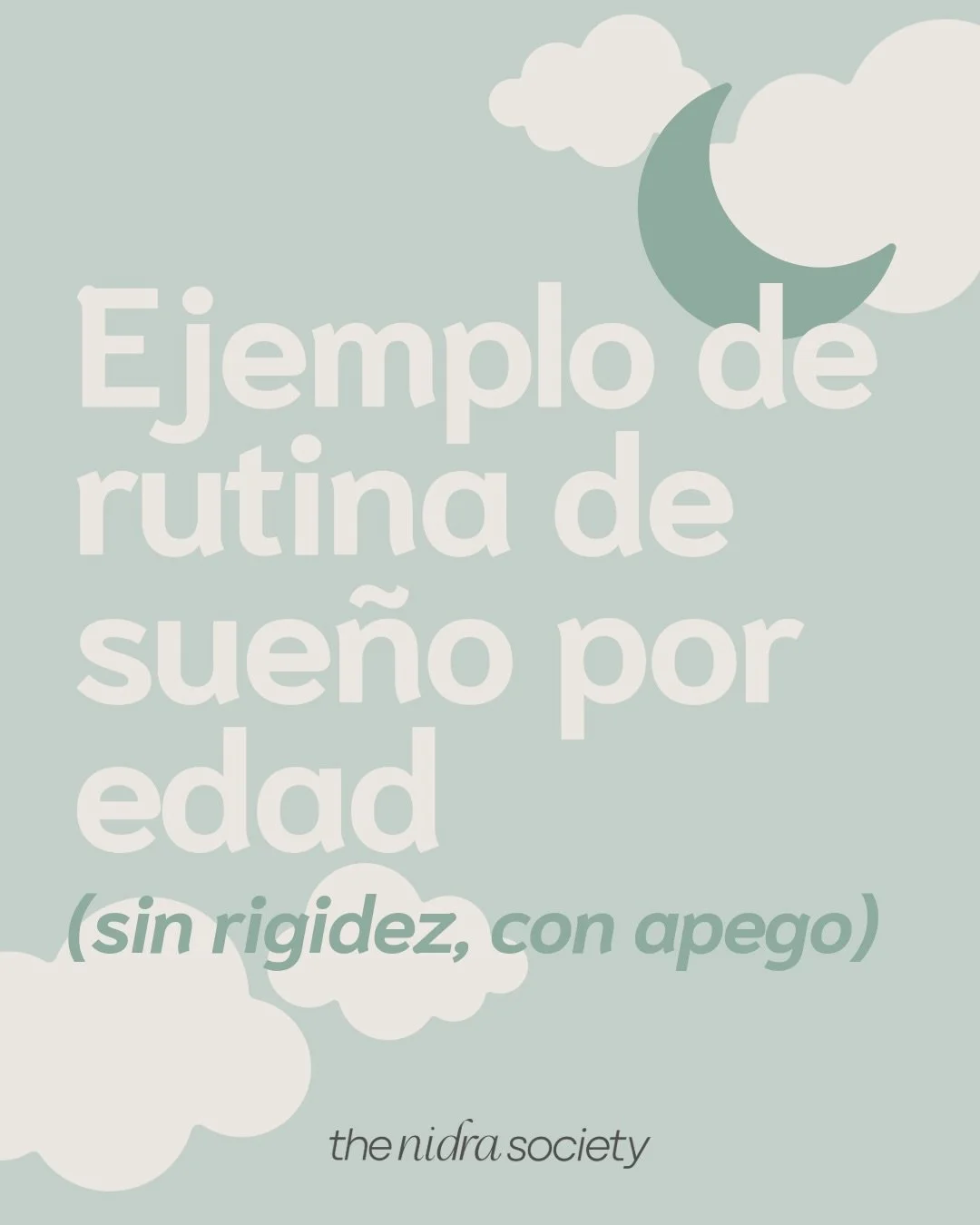 Dormir no va de horarios perfectos.
Va de seguridad, repetici&oacute;n y v&iacute;nculo 🩵

Cada etapa tiene necesidades distintas y una rutina no sirve para controlar, sirve para decirle a tu hijo: &ldquo;el mundo es predecible y yo estoy contigo&rd