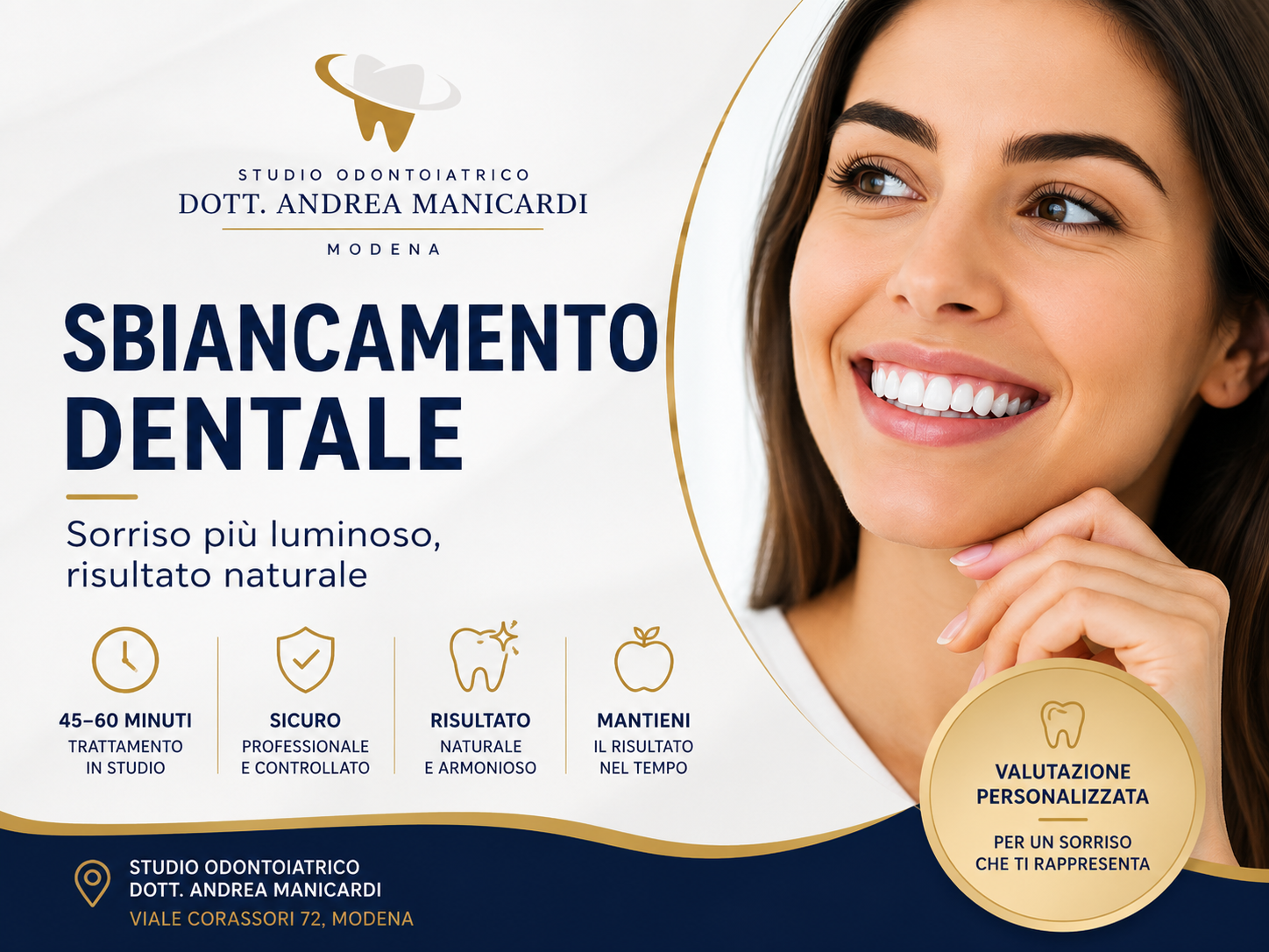 Sbiancamento dentale professionale a Modena: quando farlo e come mantenere il risultato