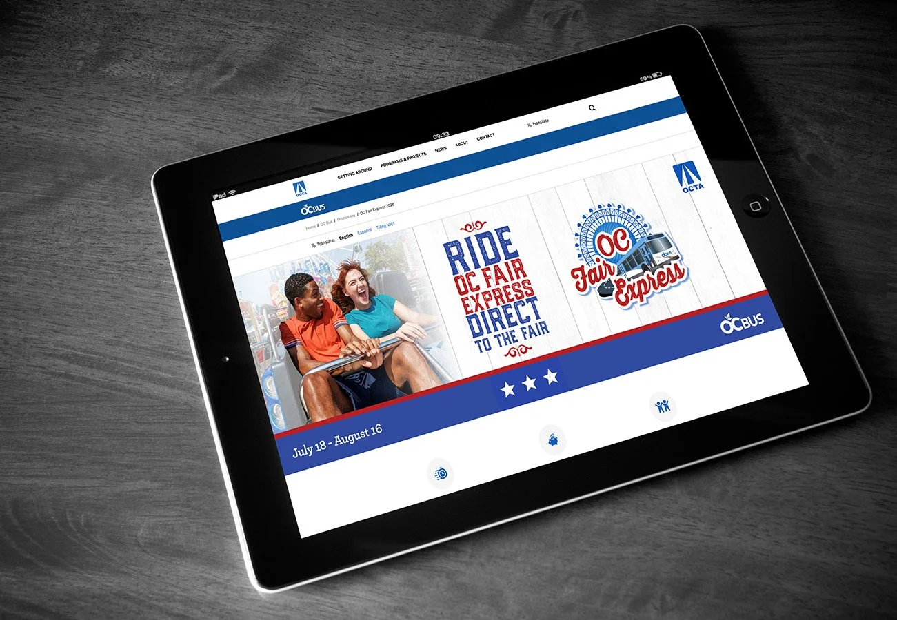 An informational section to the OCTA website was created to offer details for riders.