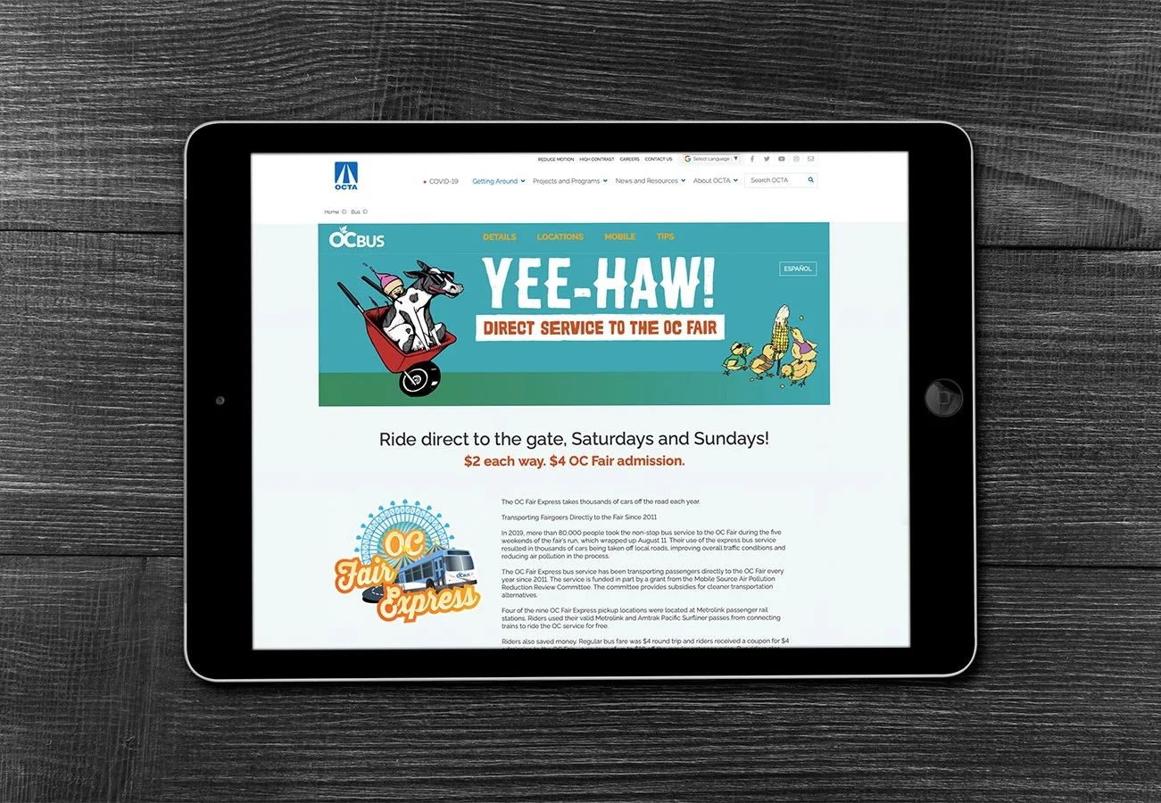 Marketing efforts were designed to drive people to the website for more information.