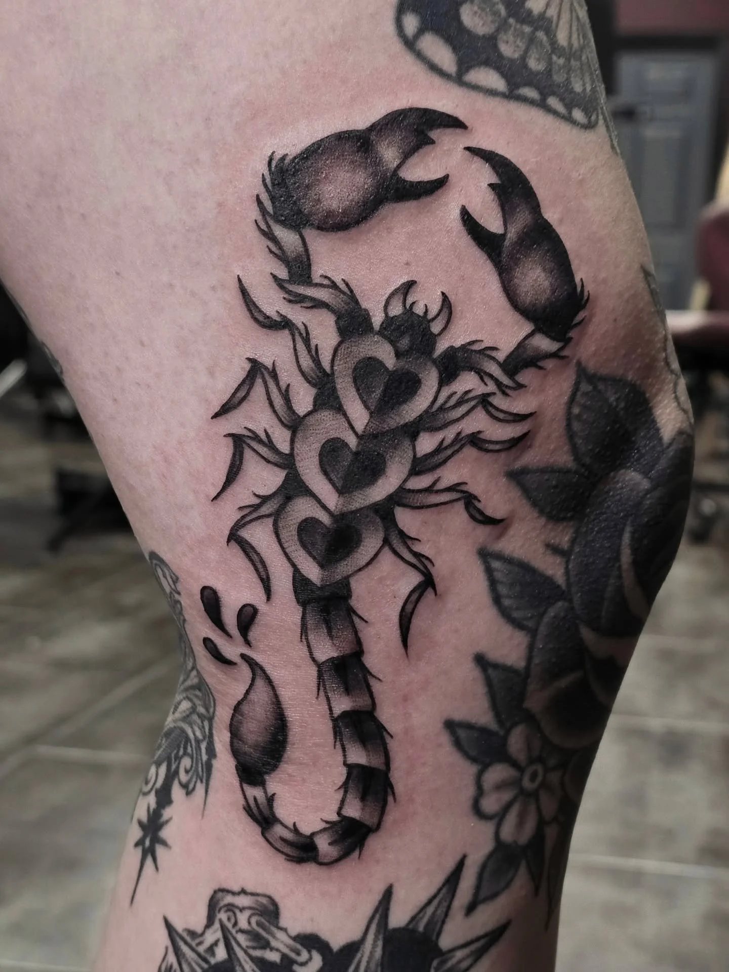 Traddy scorpion 🦂

#tattoo #tattoooftheday #tattooartist #scorpion #americantraditional