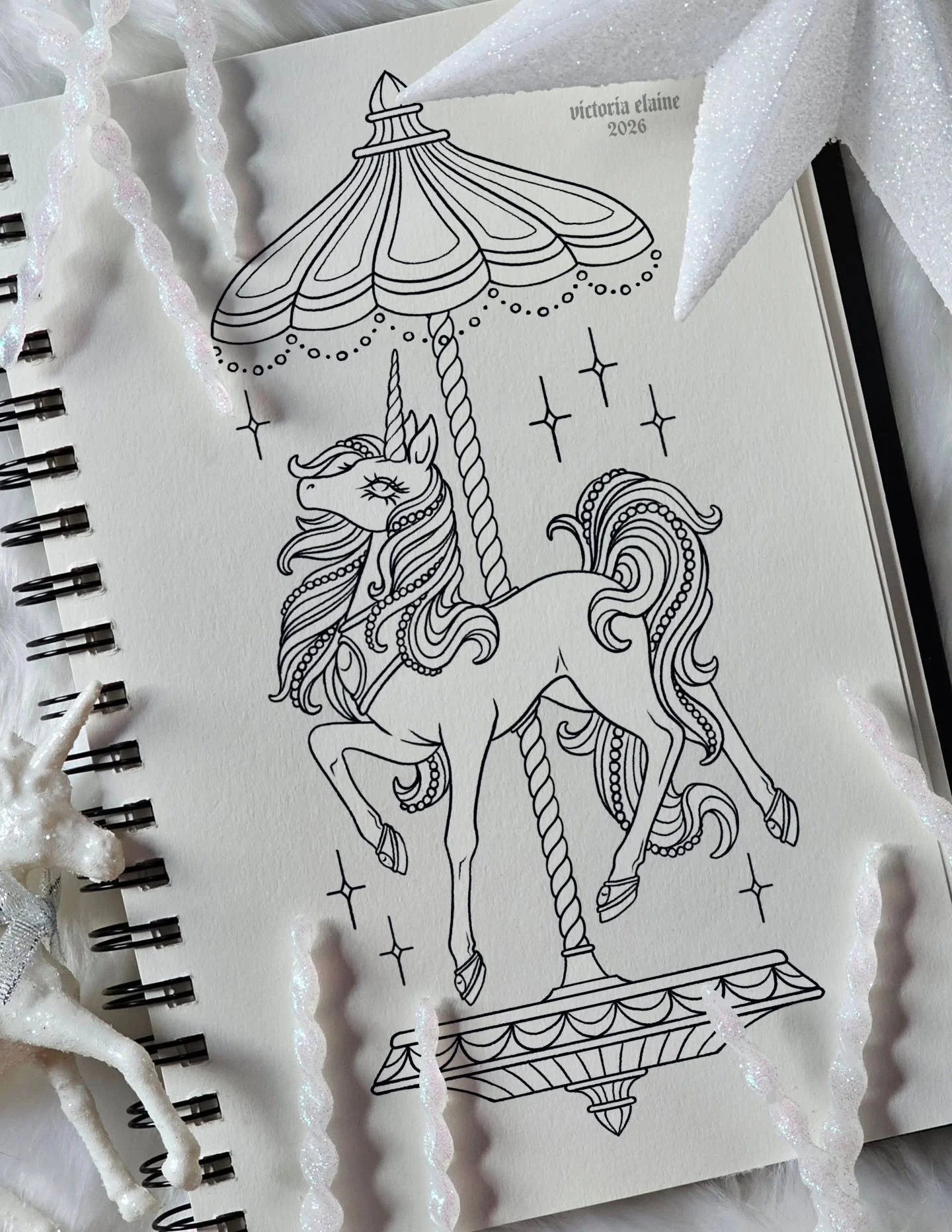 🦄✨️🎠🤍

#tattoo #tattooartist #tattooart #carousel #unicorn