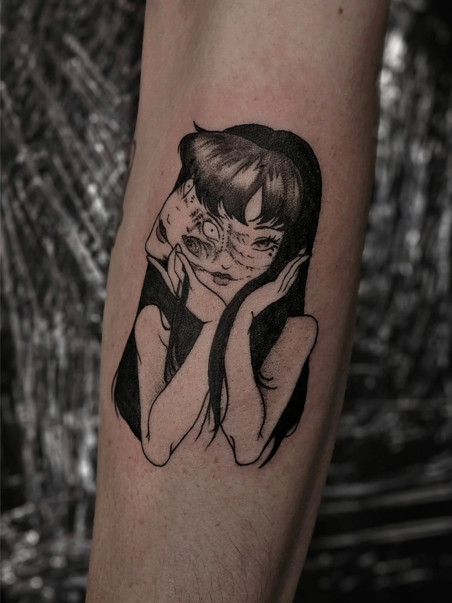 3" tall Tomie 🖤

#tattoo #tattooartist #junjiito #tomie #manga