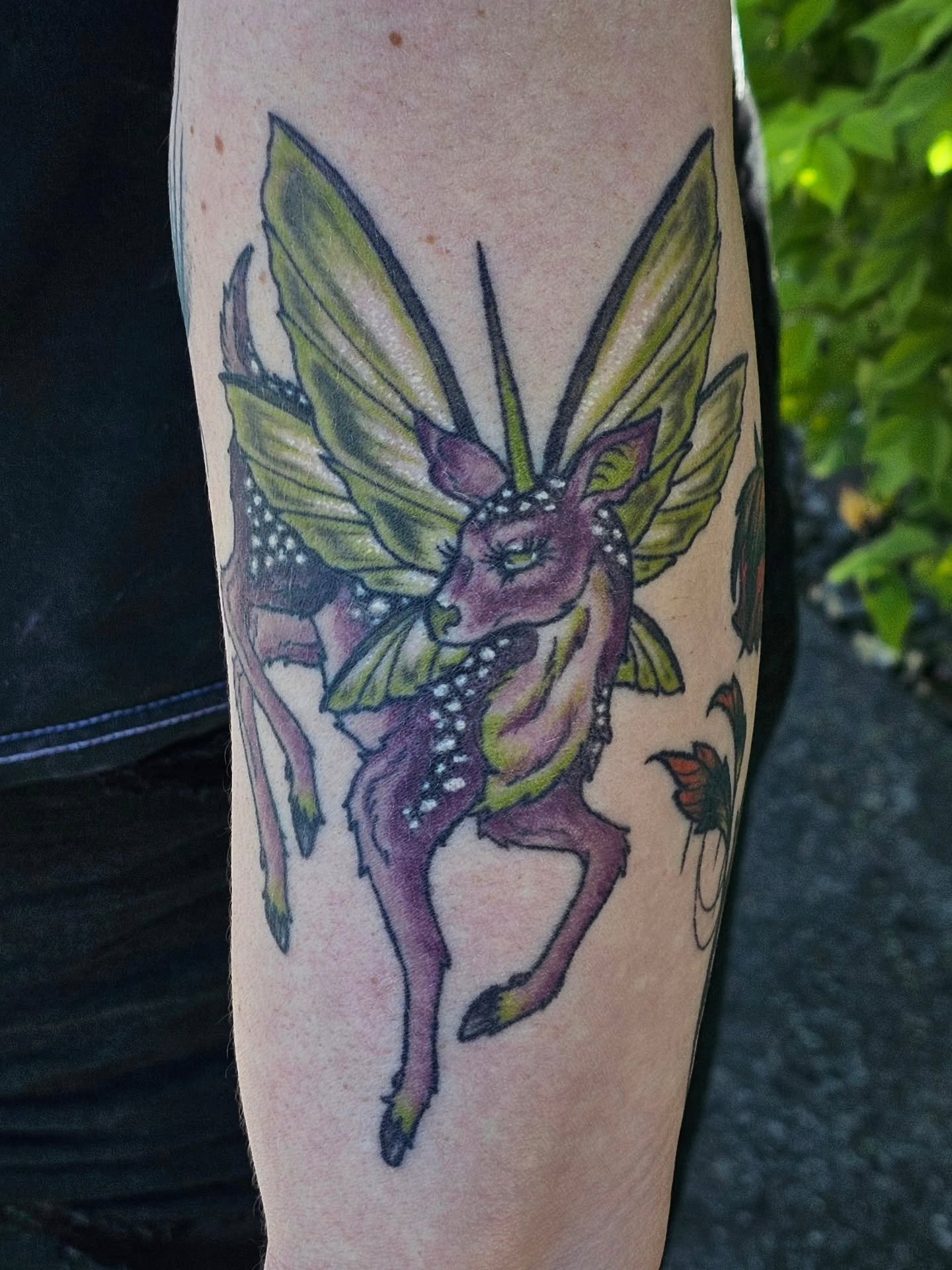 Fully healed faerie fawn 🦌🧚🏻&zwj;♀️✨️

#tattoo #tattooartist #tattooart #faerie #fawn