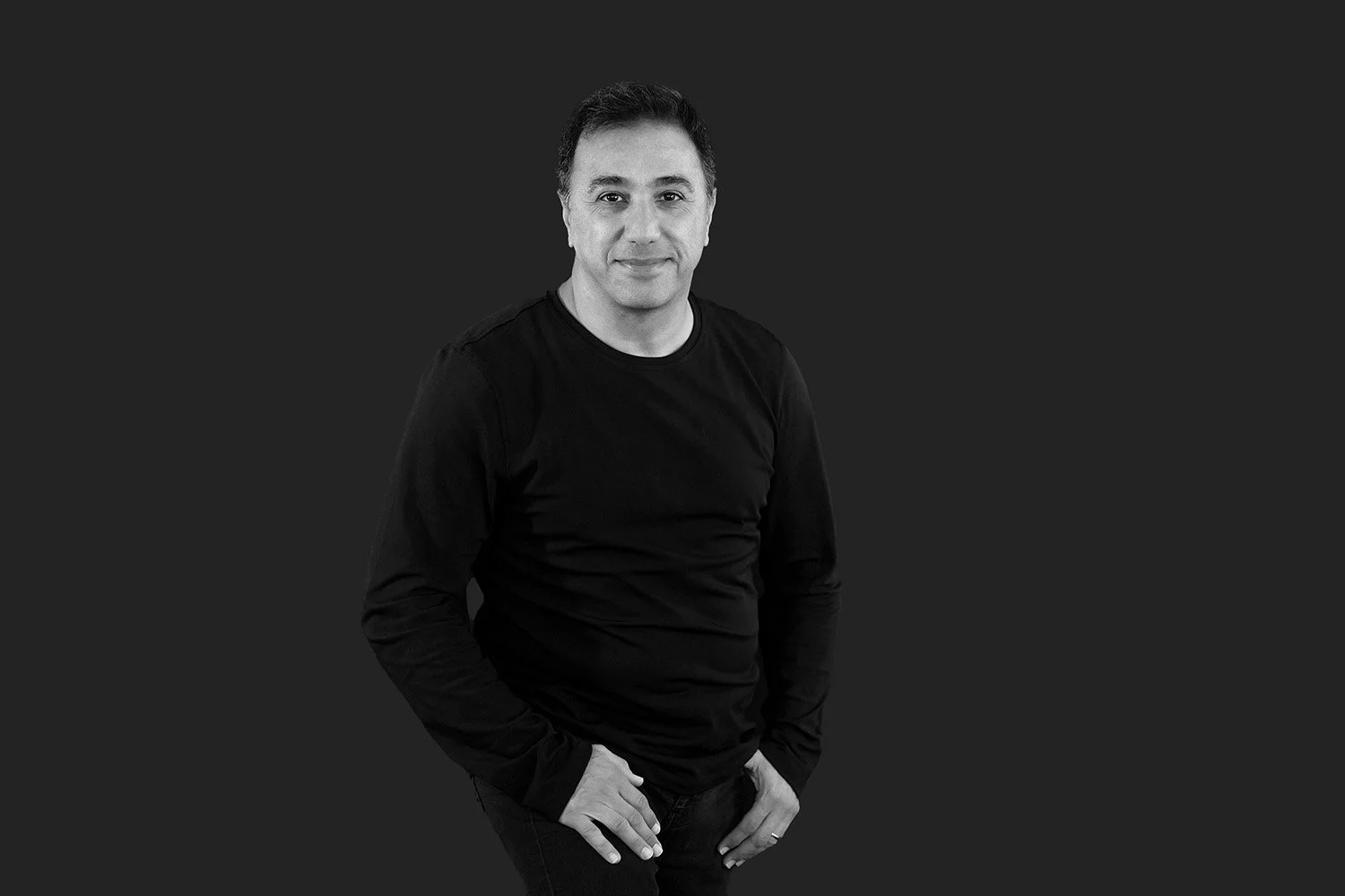 A portrait of Hamid Nejad, San Diego wedding and portrait photographer.